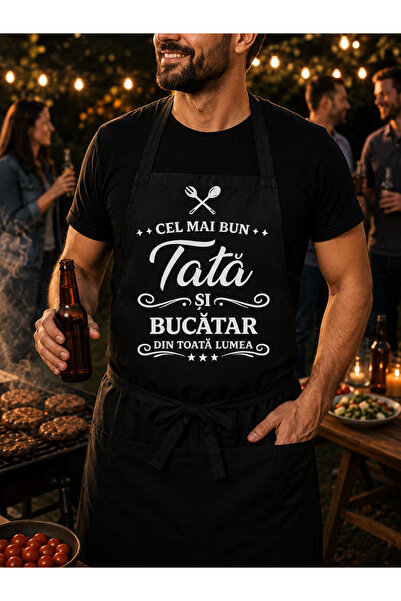Arka9 Personalized Kitchen Apron for Dad – "The Best Dad and Chef in the Whol...