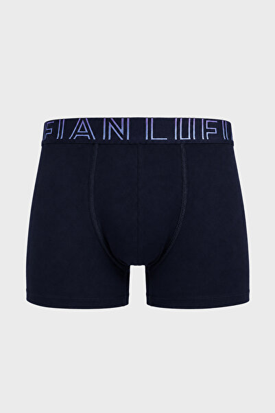 Lufian Zeg Men's Cotton Boxer Navy Blue