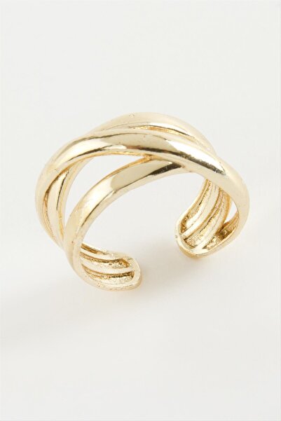 ZERO LAND Nhr-Hlss Twisted (133431) Metal Ring-Yellow