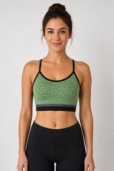 Derya Kurşun Basic Patterned Padded Bustier 529-01