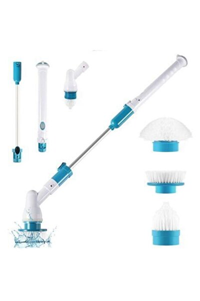 Generic Perie electrică rotativă cu 3 capete și mâner telescopic, USB