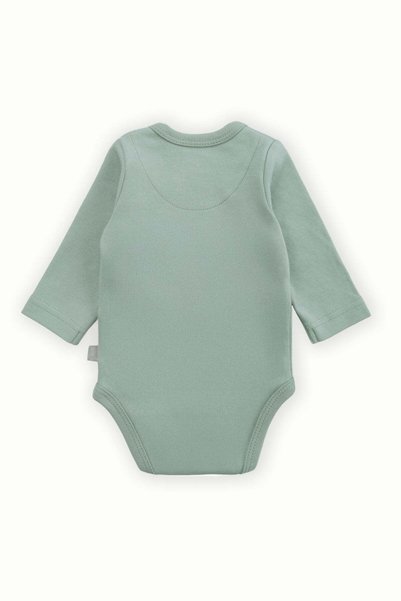 Boumini Pamuklu Bebek Kruvaze Uzun Kollu Body Yeşil