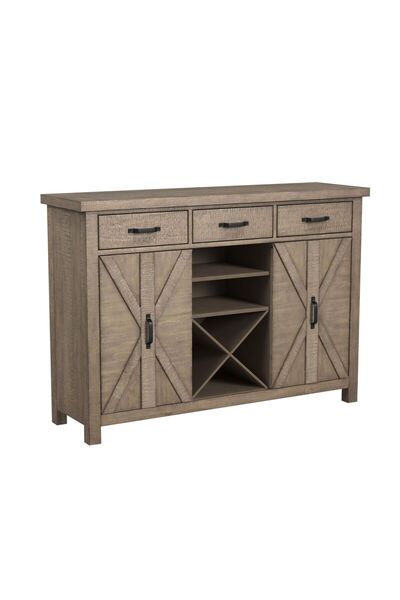 Roots Furniture خادم يلوستون بلون بني متوسط