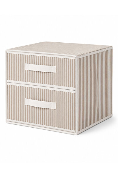 Turkco 2-određeni sklopivi organizator za ladice od tkanine 31x30x22 cm Organ...