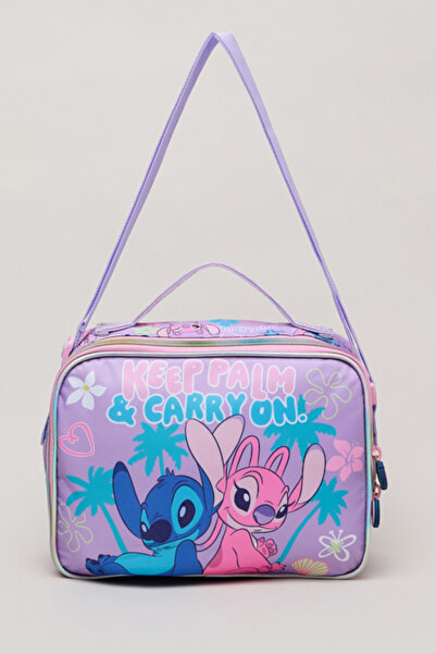 R&B Angel & Stitch Print Lunch Bag