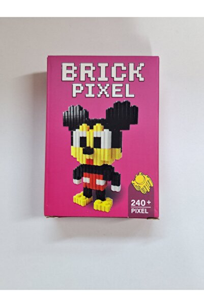 YDNE 3D Mickey Mouse Tasarımlı 240 Parçalı Big Pixel Brick Yapı Blokları Lego