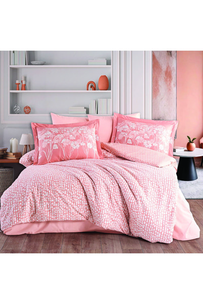 Hobby home collection Velura Terracota - Poplin Çift Kişilik Nevresim Takımı