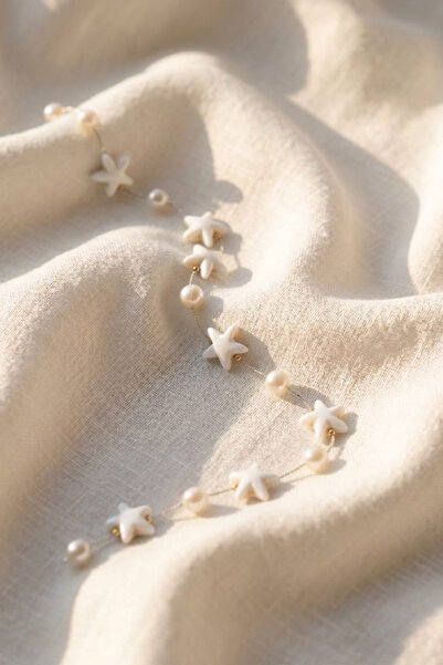 Elifsu Jewelry Hair Accessory Hair Clip with Starfish and Pearl Figures