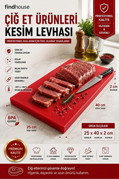 findhouse Kaliteli Çok Renk Seçenekleri ile Polietilen Et Kesim Tahtası Kesme...