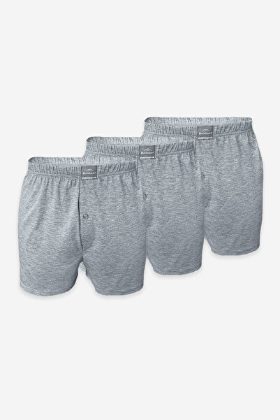 Malabadi Men's Gray 3-Piece Premium Collection Wide Fit Modal Large Size Boxe...