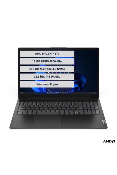 LENOVO V15 G6 Ryzen 7 170 16GB 512GB SSD 15.6″ IPS 300 nits FHD Windows 11 pr...