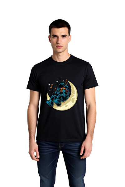 PayBuy Tricou cu mânecă scurtă pentru bărbați, cu tematică lunară, cu imprime...