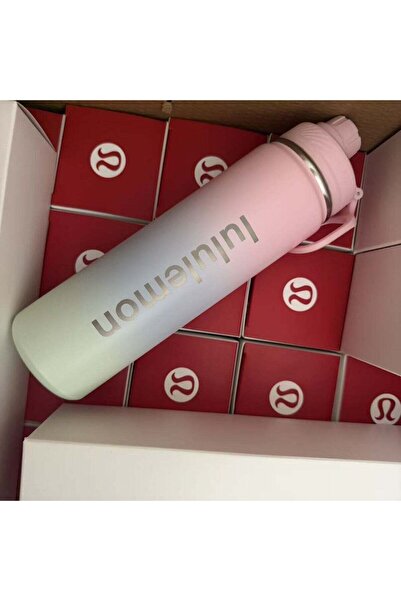 lululemon Double Wall Stainless Steel Vacuum Insulated Sports Water Bottle wi...