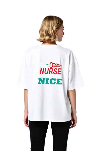 PayBuy Nurse Appreciation Written Design Printed Women's Oversize T-Shirt