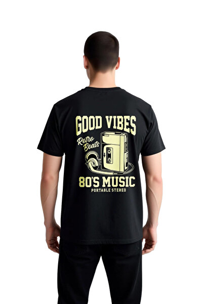 PayBuy Retro Music Good Vibes 80S Printed Men's T-Shirt
