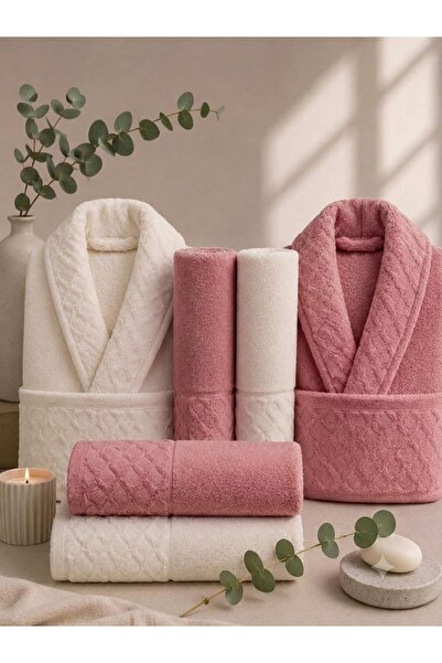 BAYBAYANAY Family Bathrobe Set 6 Pieces 100% Cotton |   Bathroom Dowry Set