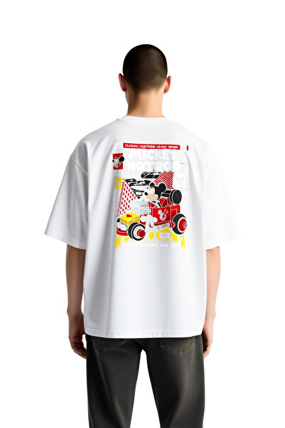 PayBuy Men's Oversize T-Shirt Retro Hotrod Car Print Classic Automotive Theme...