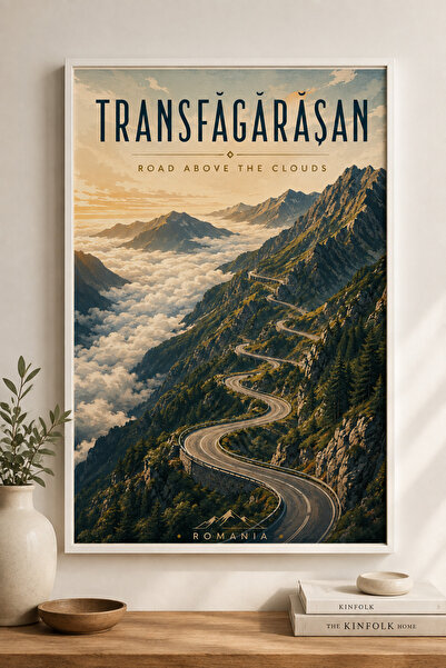 Miutic Print Studio Tablou decorativ Transfăgărășan Road Above the Clouds, în...
