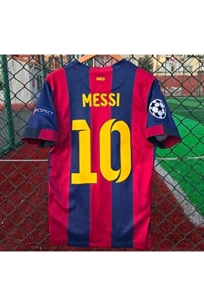 BREATHLESS F.c Barcelona 2015 Sezonu Lionel Messi Yetişkin Forması