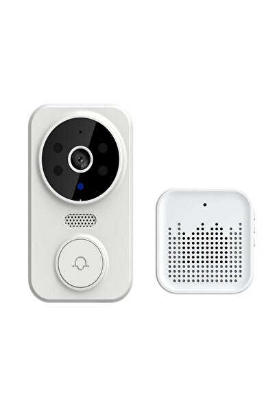 Generic Smart Video Doorbell: White, 480P Hd Resolution, 2-Way Audio - Wirele...