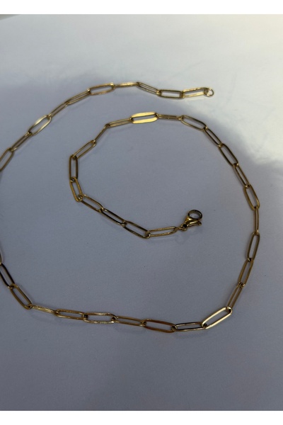 KİLİGİSTANBUL Unisex Steel Clip Necklace 44 cm
