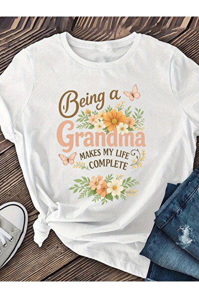 128 "Grandma" Design Women's Casual Short Sleeve T-Shirts, Perfect for Spring...