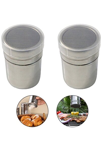 STARSTAR Two-piece powder sieve set, stainless steel with lid, suitable for c...