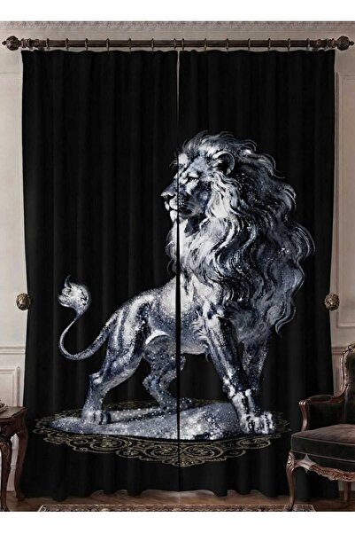 Elmas Dizayn Special Production Brand 240*280 cm Double Wing Background Curta...