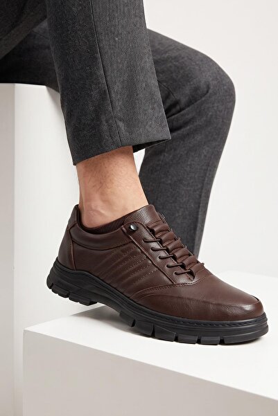 ISPARTALILAR 268 Orthopedic Sole Genuine Leather Men's Shoes Winter Men's Sho...