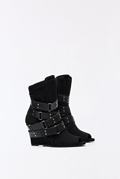Bershka İÇTEN DOLGULU PEEP TOE BOT