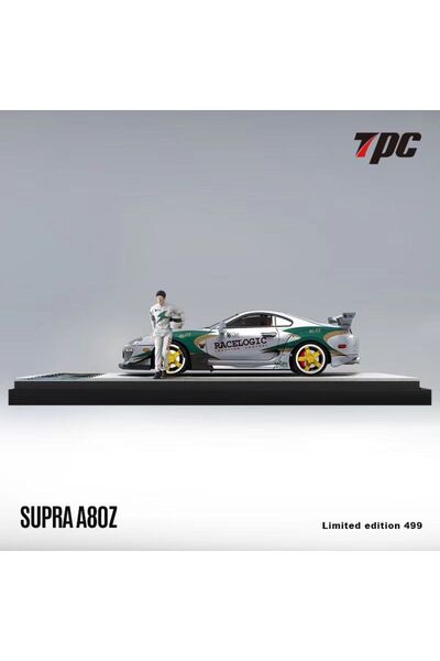Genel Markalar TPC Toyota Supra A80 Z Silver Green + Figure