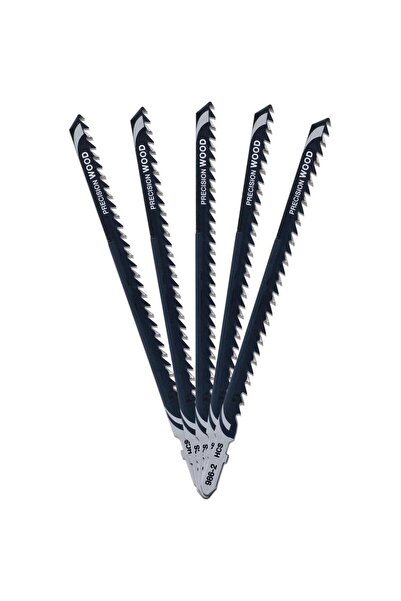 Dewalt DT2076-QZ 5-Piece Wood Jigsaw Blade Set, 150 mm, 4 mm