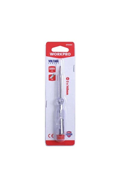 Workpro مفك اختبار الجهد الكهربائي 100-250 فولت تيار متردد مع مؤشر نيون - WP295001