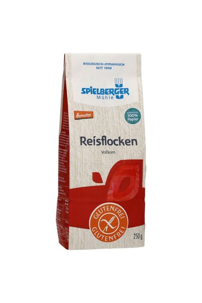 Spielberger Fulgi de orez integral, fără gluten, bio Demeter, 250g