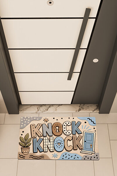 Dormot Deas Home, Digital Printing, Knock Knock Colorful Retro Bohemian Theme...
