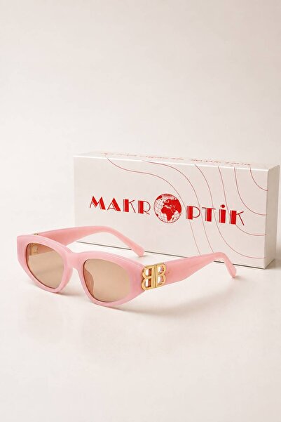 Makro Optik BB Model Yeni Sezon Güneş Gözlüğü UV400 Pembe