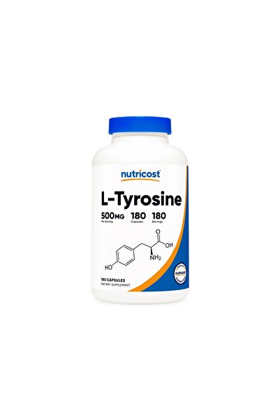 Nutricost L-Tyrosine 500 Mg 180 Kapsül - L-Tirozin Amino Asit