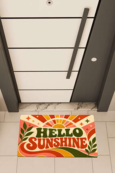 Dormot Deas Home, Digital Printing, Hello Sunshine Colorful Retro Bohemian Th...