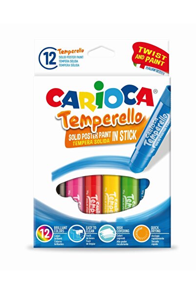 carioca Темперени моливи, миещи се, 12 цвята/кутия, Темперело