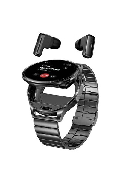 HAINOTEKO HainoTeko12 Smartwatch with Built-in Wireless Earbuds, Waterproof, ...