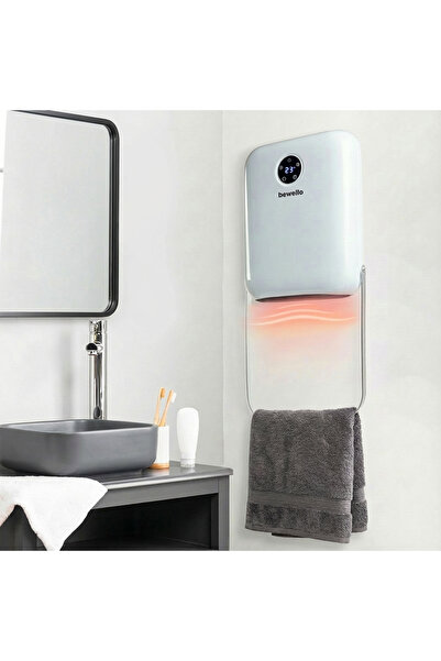 Alista Home Wall heater with towel rack, 800-2000W, LED, thermostat, remote c...