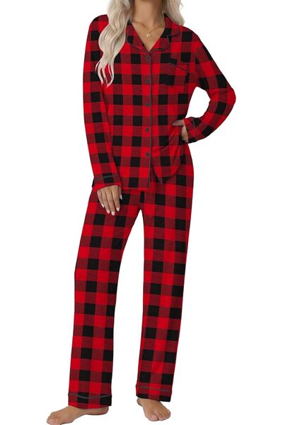 Ekouaer Pajamas Women's Long Sleeve Sleepwear Soft Button Down Loungewear Pjs...