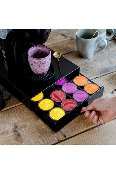 Alista Home Suport pentru capsule de cafea Dolce Gusto, 20 de capsule, metali...