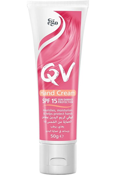 QVT QV Hand Cream with SPF 15 - 50g - Hydrating and Protective Moisturizer fo...
