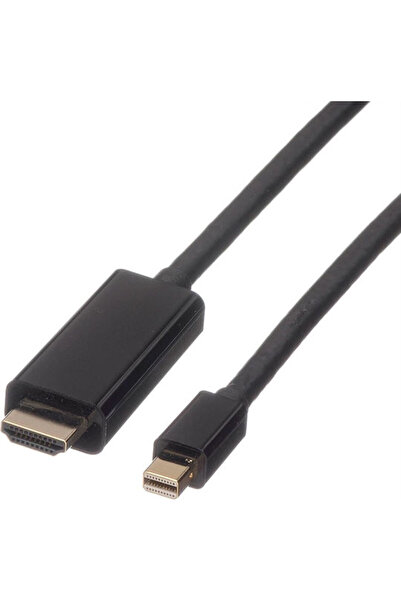 Roline Καλώδιο mini DisplayPort αρσενικό - HDMI αρσενικό 1μ Μαύρο (11.04.5795)