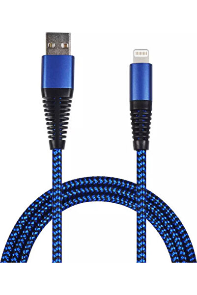 2go Πλεγμένο καλώδιο USB-A σε Lightning Μπλε 1μ (795949)