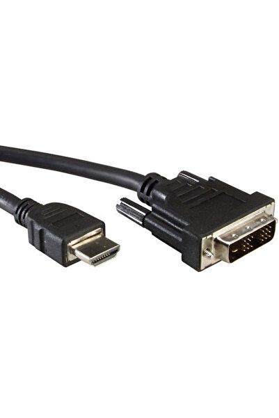 Roline Καλώδιο DVI 11.99.5553 DVI Αρσενικό σε HDMI Αρσενικό 10μ Μαύρο