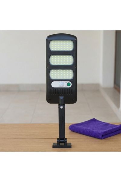 DeaL Lampă solară LED de perete cu senzor de mișcare și panou de 1.5W — Sigur...
