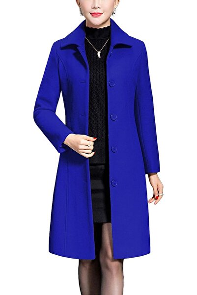 GENERAL Jenkoon Women's Wool Trench Coat Winter Long Thick Overcoat Walker Coats
