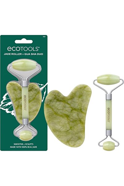 Ecotools مجموعة جهاز تدليك الوجه بالرولر والجا شا، أداة تدليك الوجه، مصنوعة 1...